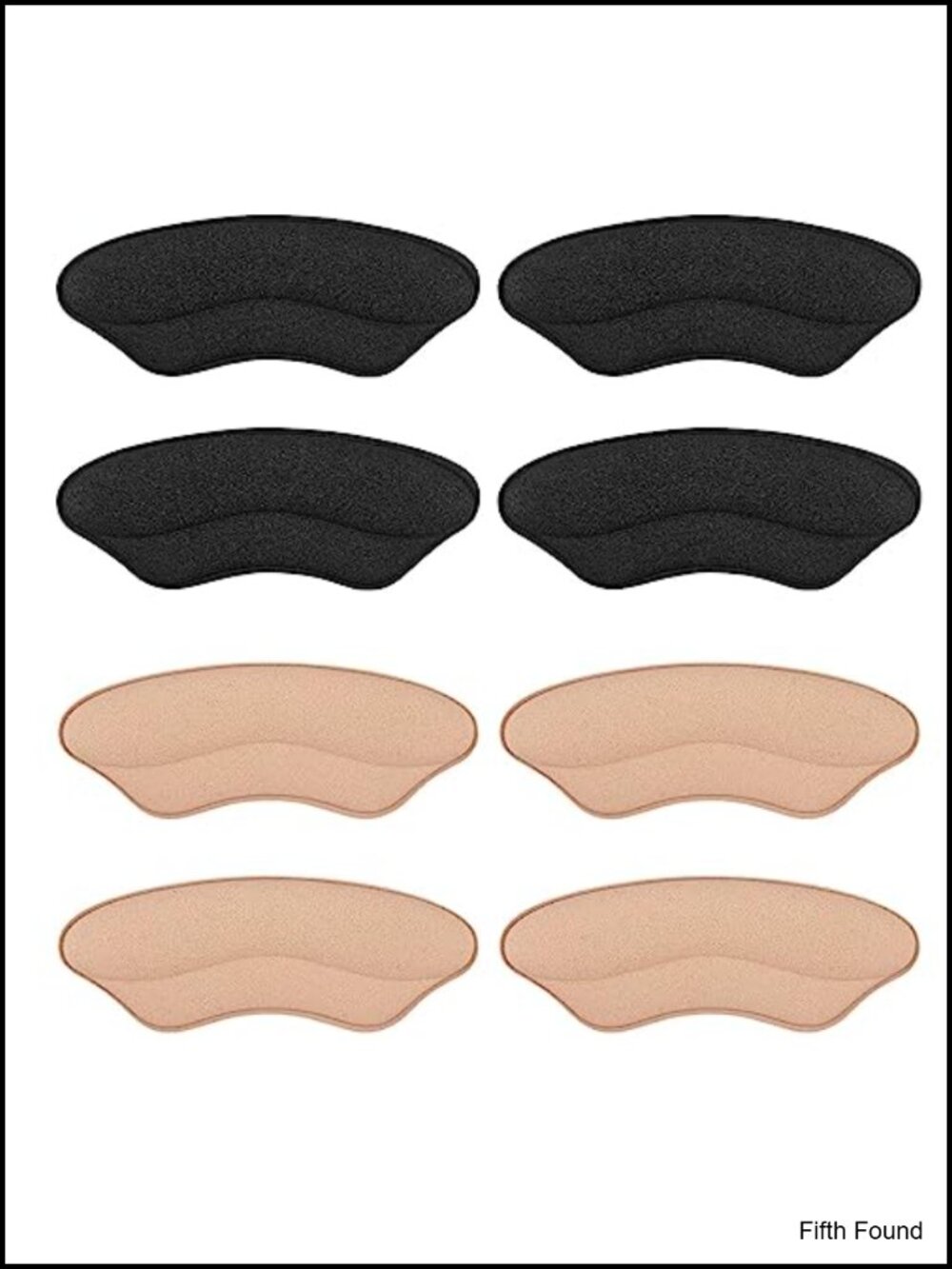 Foam Heel Pads for Loose Shoes, Blister Prevention, Shoe Grips, 4 Pairs
